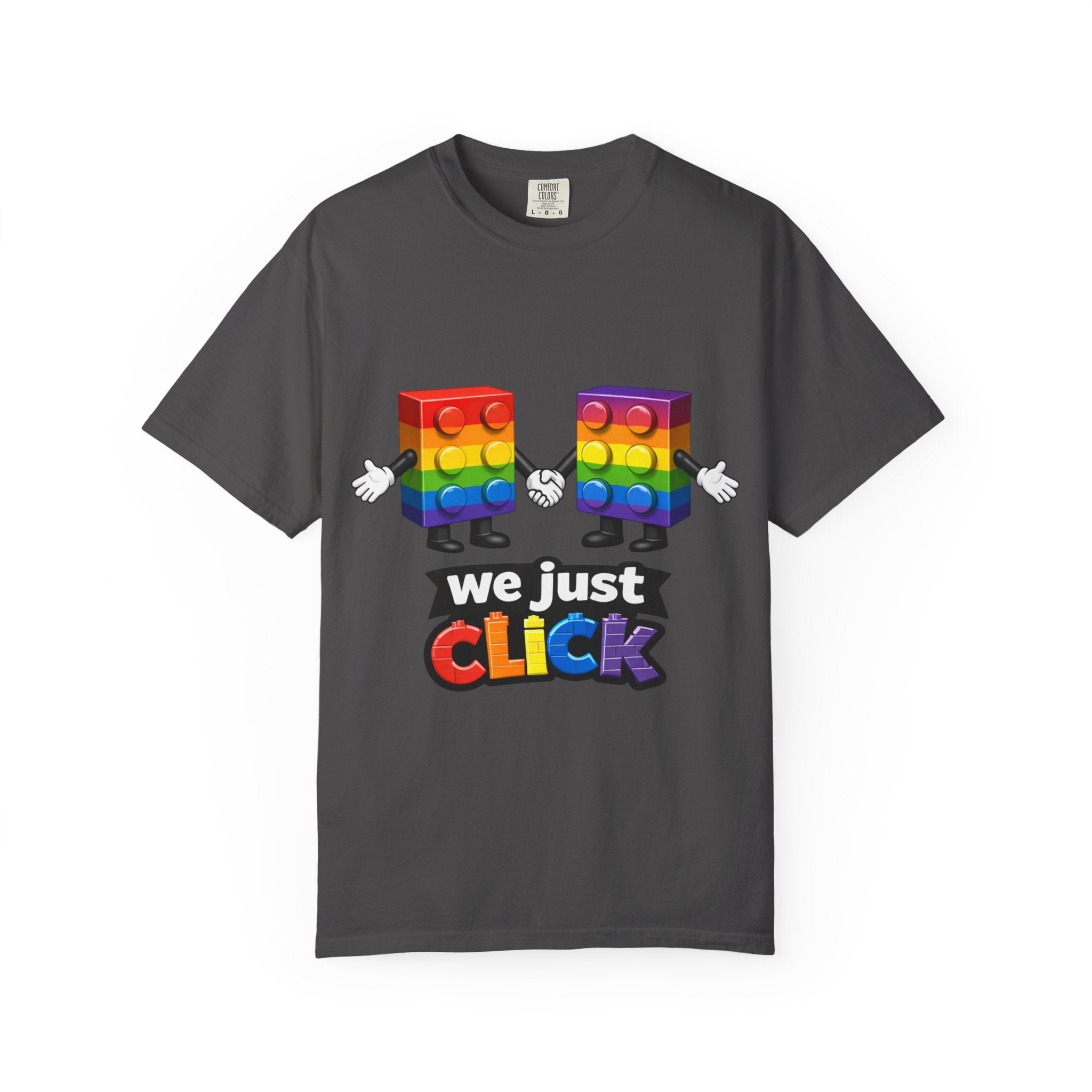We Just Click—Rainbow Tee