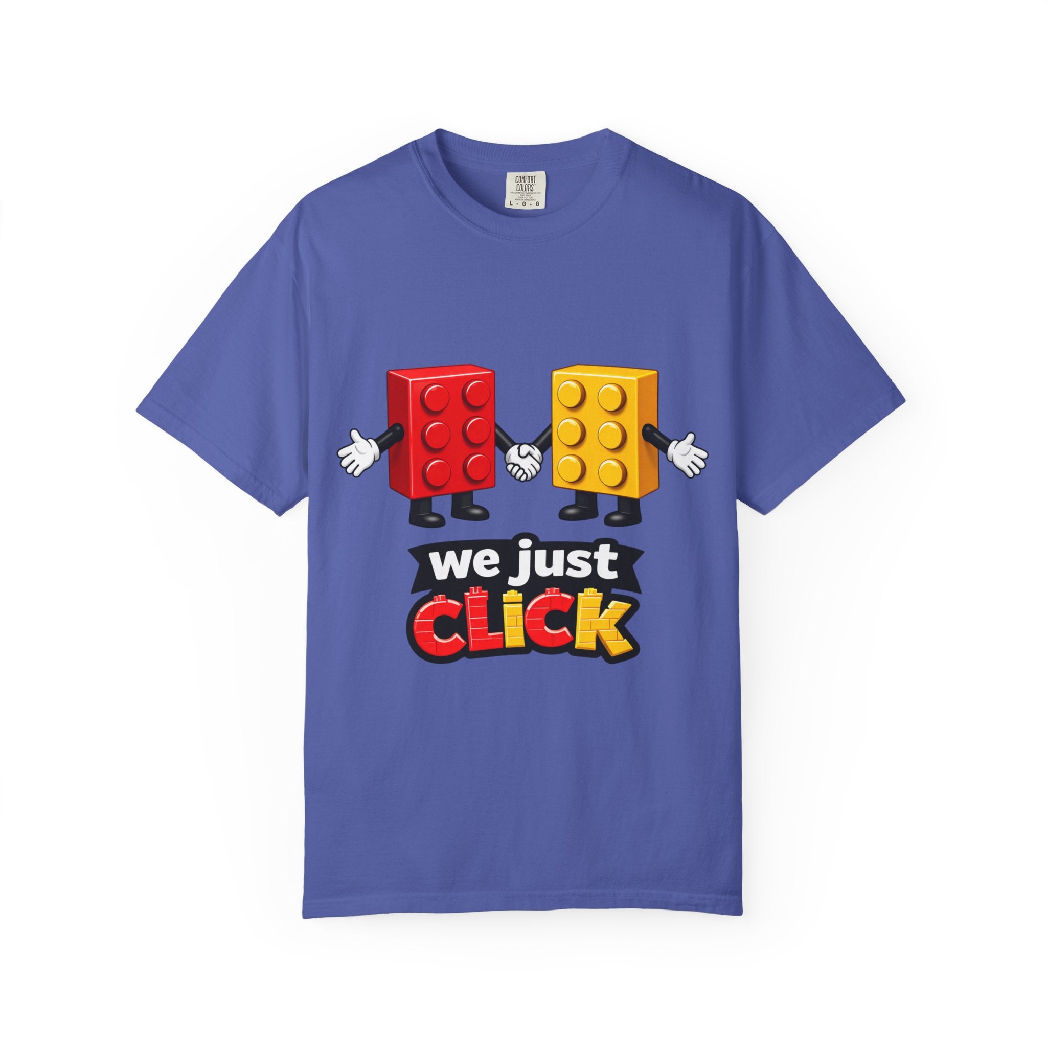 We Just Click—Red & Yellow Bricks Tee