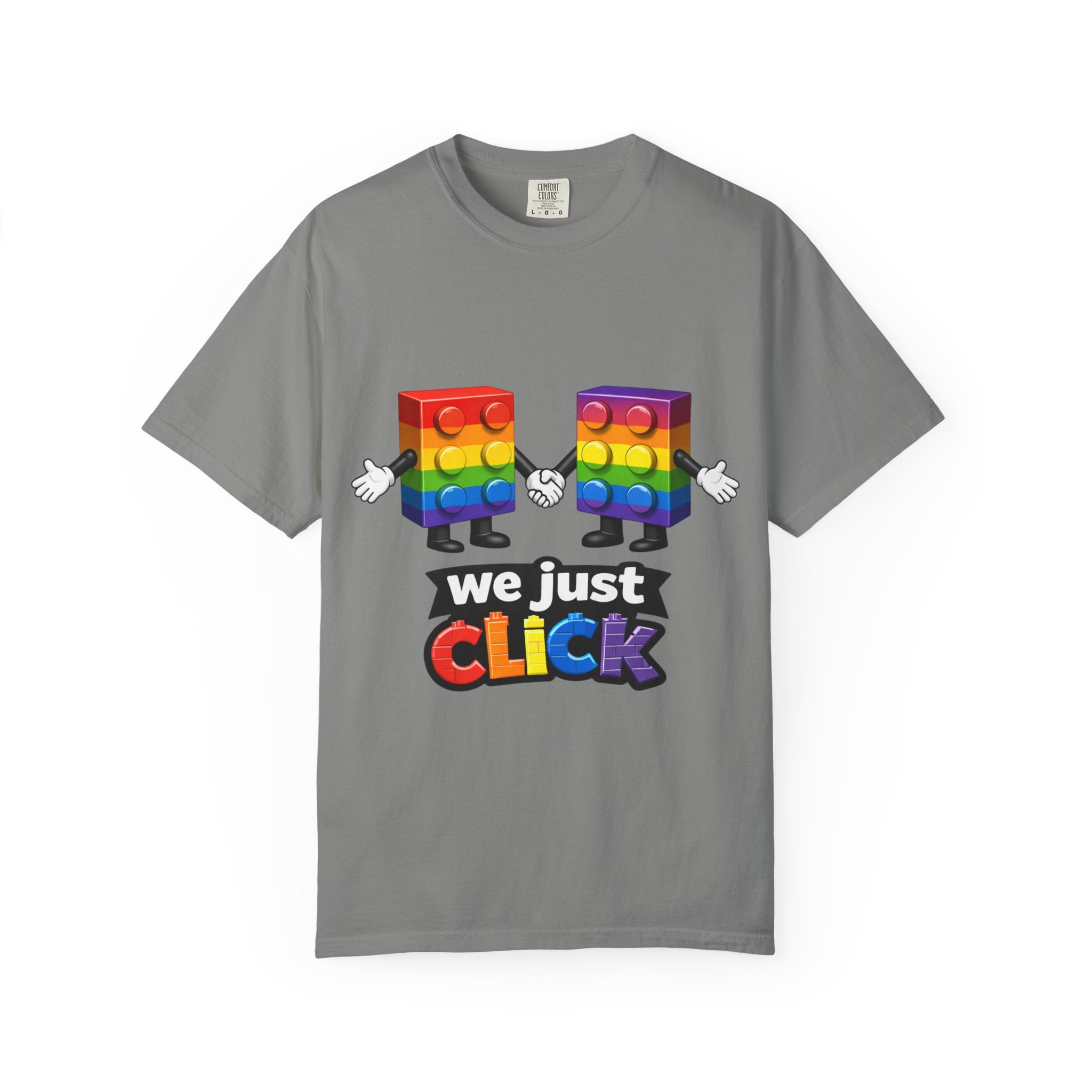 We Just Click—Rainbow Tee