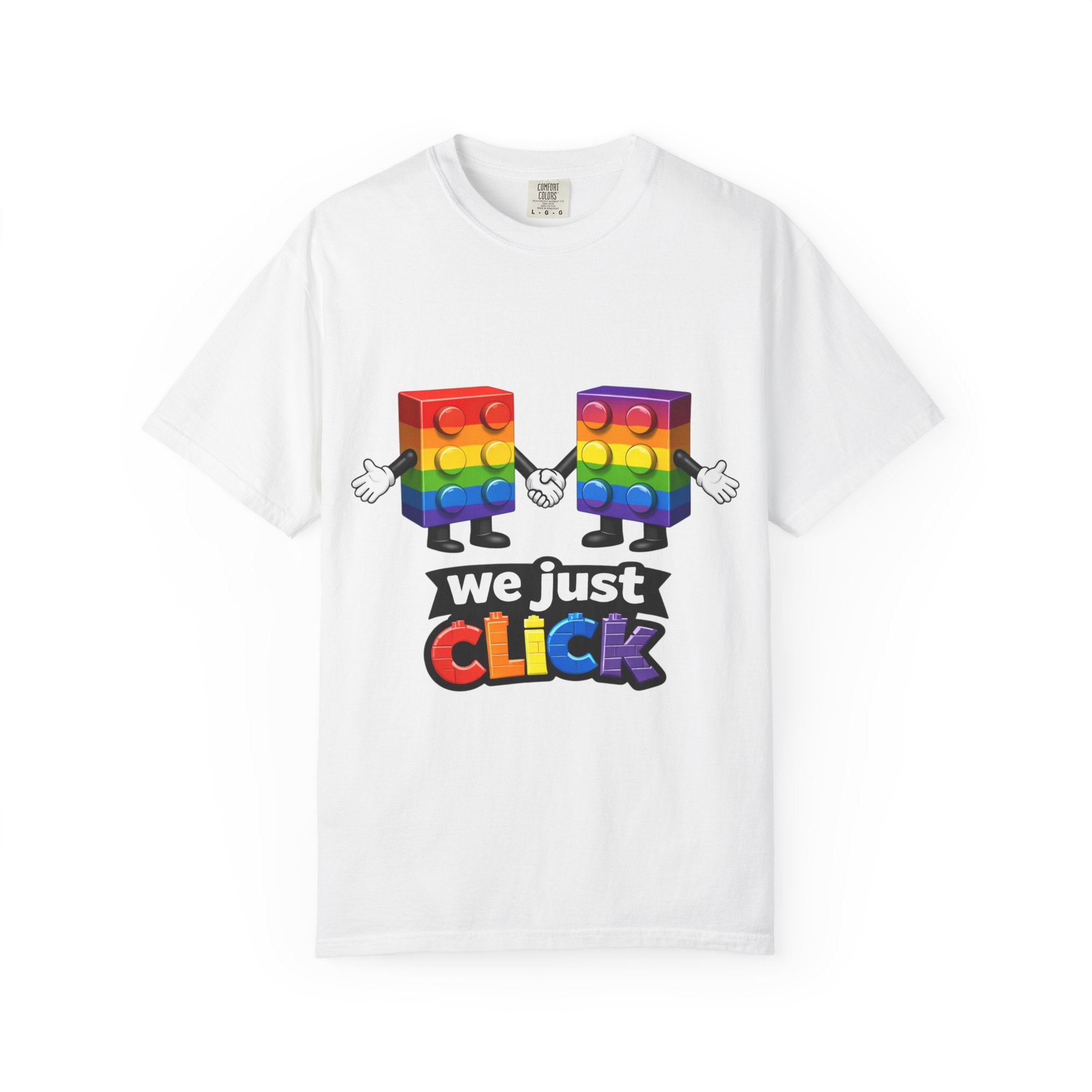 We Just Click—Rainbow Tee