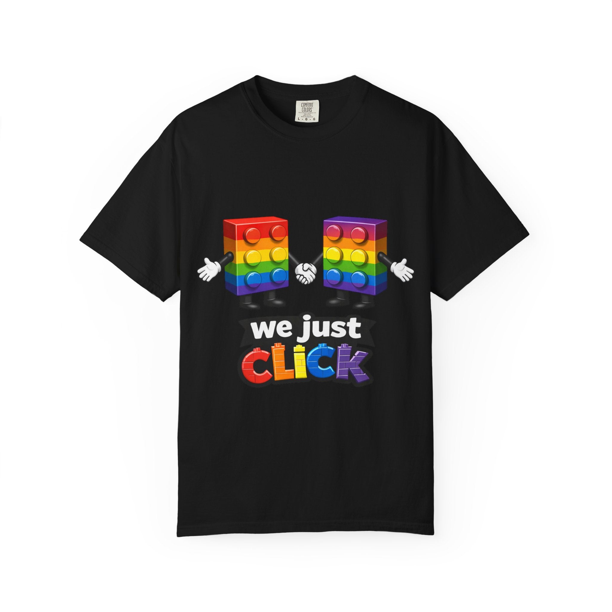 We Just Click—Rainbow Tee