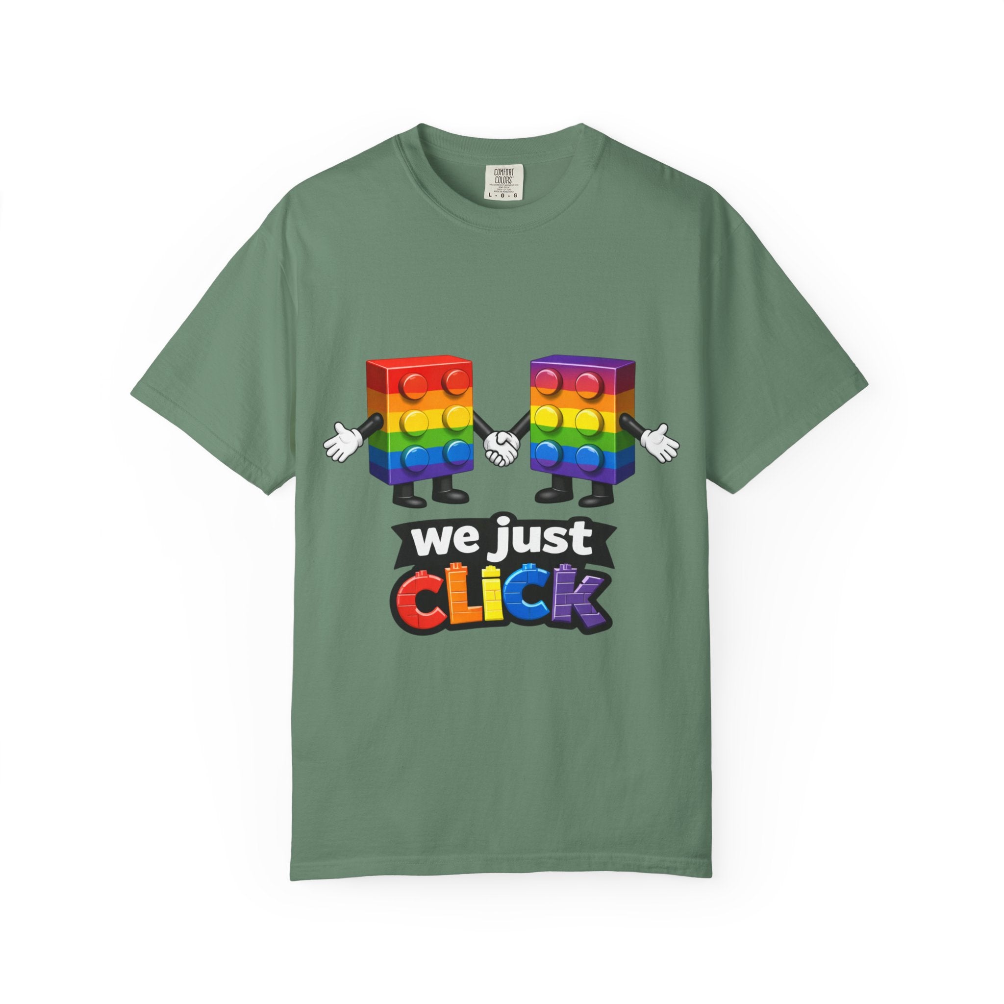 We Just Click—Rainbow Tee