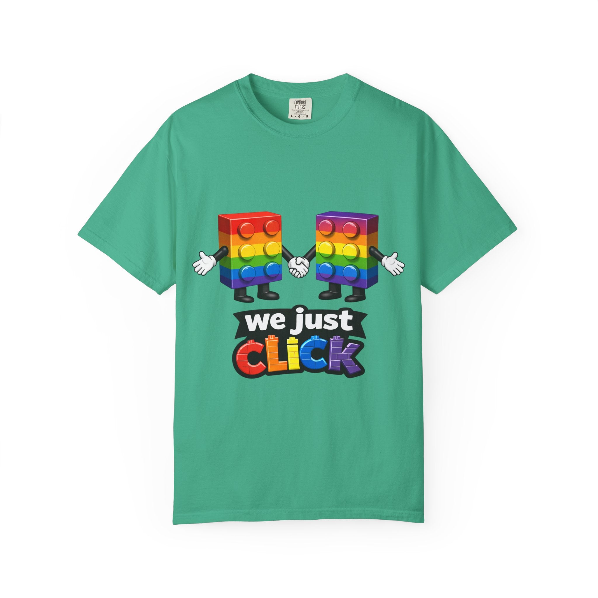 We Just Click—Rainbow Tee